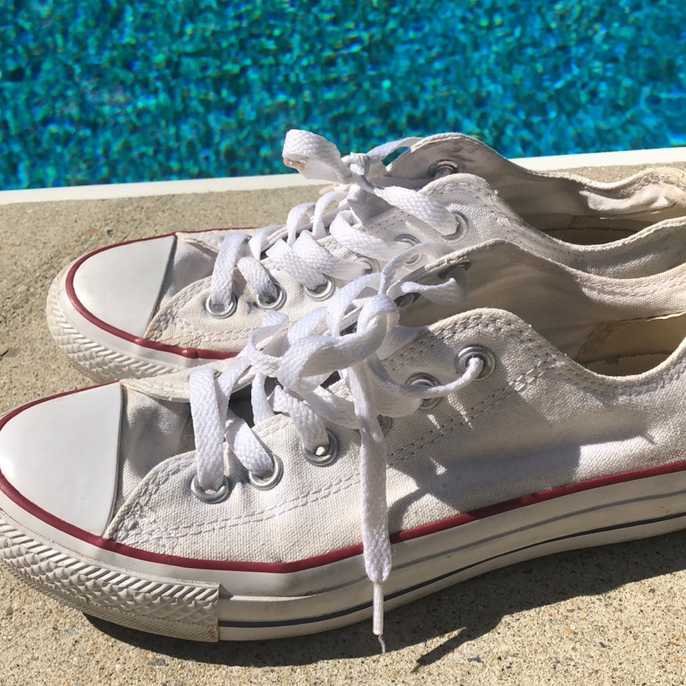 Converse White Low Top Sneakers